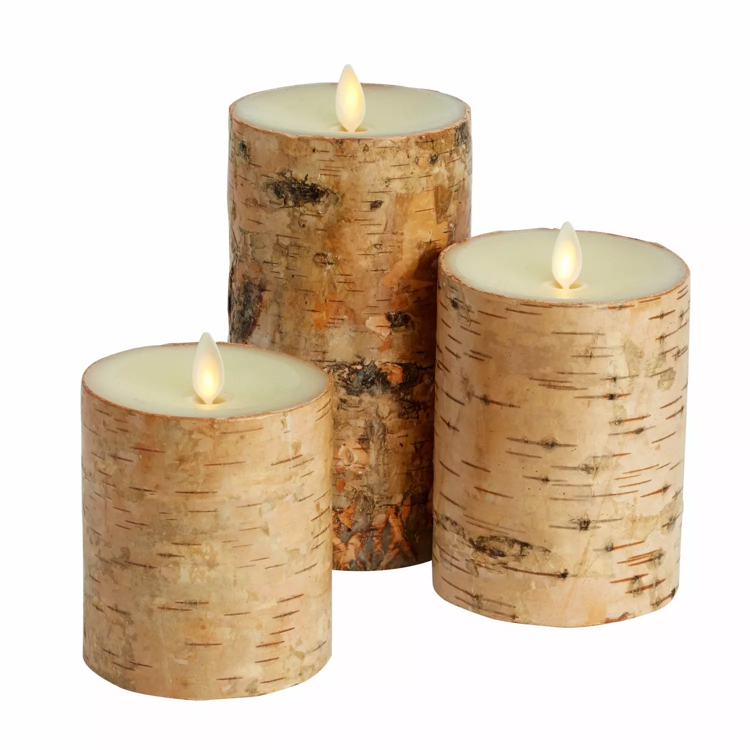 Luminara Wax Ivory Pillar Flameless Candle 5"